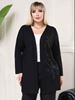 Immagine di CURVY GIRL BLACK OPEN CARDIGAN SEQUENCE